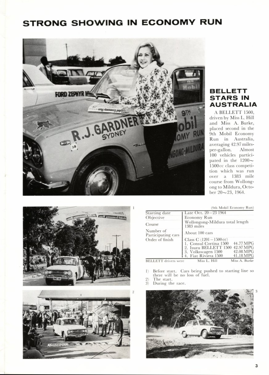 Isuzu Times No 21 corporate magazine - Jan-March 1965 - English language - 10 pages - 03 - Mobil Economy Run - Australia.jpg