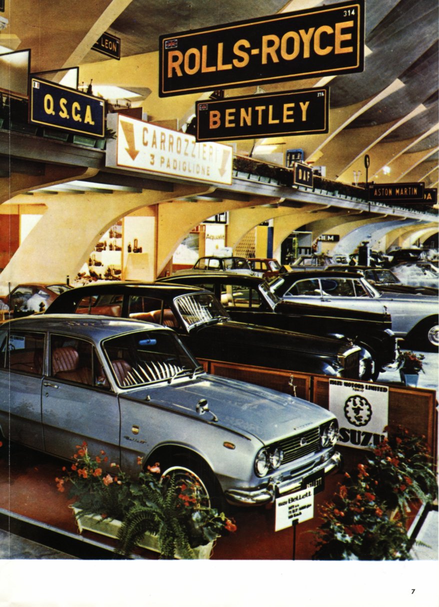 Isuzu Times No 21 corporate magazine - Jan-March 1965 - English language - 10 pages - 07 - 1964 Isuzu Bellett - Turin Motor Show.jpg