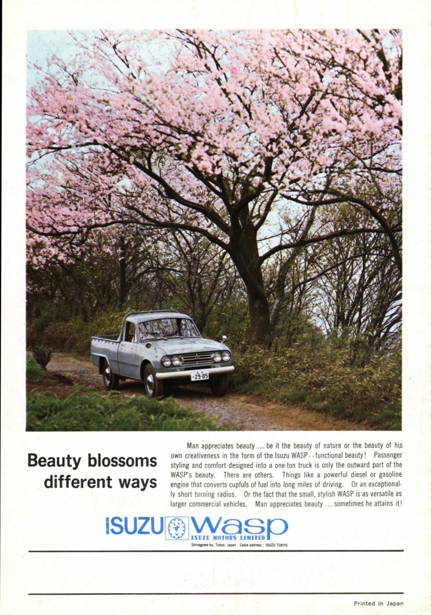 Isuzu Times No 21 corporate magazine - Jan-March 1965 - English language - 10 pages - 12 - Isuzu Wasp advertisement.jpg